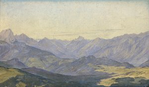 Valle de montaña en Oberbayern, 1829 de Hermann Kauffmann