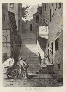Una calle en Tremezzo de Hermann Kaulbach