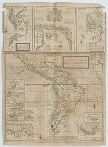 Un Nuevo y Exacto Mapa de los Países y las Islas de la Costa Dentro de los Límites de la Compañía del Mar del Sur de Hermann Moll