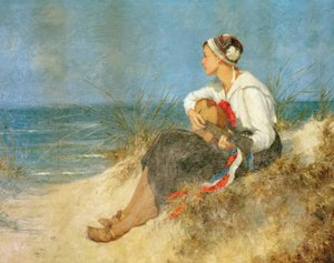 Hora reflexiva en la playa de Hermann Seeger