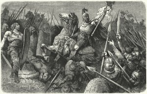 Belisario atacando a los ostrogodos en Roma, 536