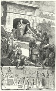 Funeral de un faraón egipcio antiguo de Hermann Vogel