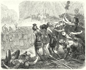 Humillación del ejército romano por los samnitas en las Horcas Caudinas, 321 a.C. de Hermann Vogel