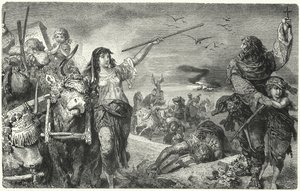 Miembros del movimiento valdense huyendo de la persecución de Hermann Vogel