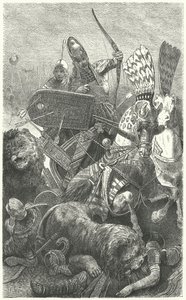 Ramsés el Grande en la Batalla de Kadesh, 1274 a.C.