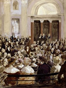 Recepción de Victor Hugo en la Academia Francesa, París, 3 de junio de 1841 de Hermann Vogel