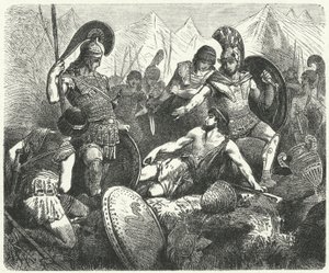 Muerte sacrificial de Codro, Rey de Atenas de Hermann Vogel