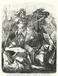 Siegfried capturando al Rey Ludegast de Hermann Vogel