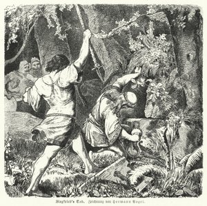 La muerte de Siegfried de Hermann Vogel