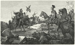 El encuentro entre Escipión Africano y Aníbal antes de la Batalla de Zama, 202 a.C.