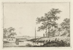 paisaje con barco