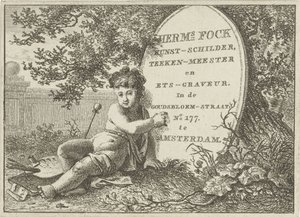 Tarjeta de visita de Hermanus Fock de Hermanus Fock
