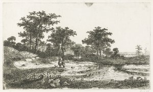 Dos cazadores en un ven de Hermanus Jan Hendrik van Rijkelijkhuysen