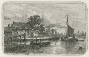 Velero en el paseo marítimo de Hermanus Jan Hendrik van Rijkelijkhuysen