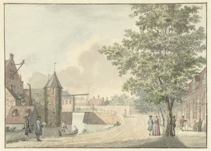 El Waardpoort en Utrecht de Hermanus Petrus Schouten (possibly)
