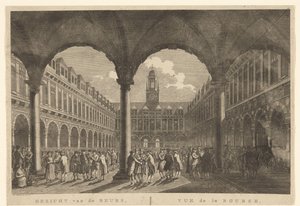 Vista del patio de la Bolsa por Hendrik de Keyser
Vista de la Bolsa, Amsterdam / Vue de la Bourse, à Amsterdam (título en el objeto) de Hermanus Petrus Schouten (possibly)