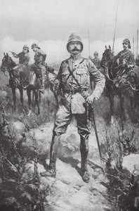 Lord Kitchener en el Veldt (litografía) de Hermanus Willem (after) Koekkoek
