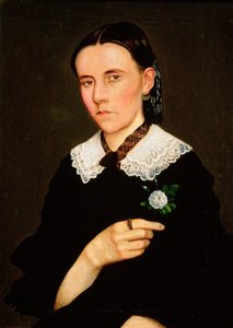 Retrato de una mujer, 1861 de Hermenegildo Bustos