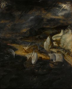 La caída de Lucifer de Herri met de (c.1510 p.1550) Bles