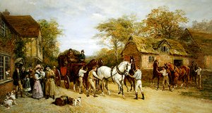 Esperando en la posada de Heywood Hardy