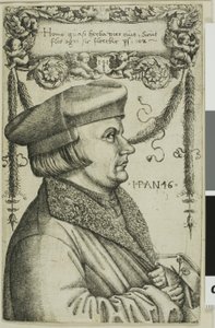 Retrato de un hombre de Hieronymous Hopfer