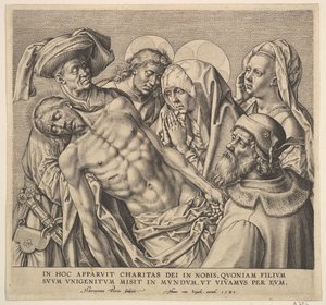 Llevando el Cuerpo de Cristo de Hieronymous Wierix