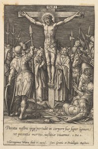 Cristo crucificado de Hieronymous Wierix