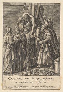 Descenso de la Cruz, antes de 1619 de Hieronymous Wierix