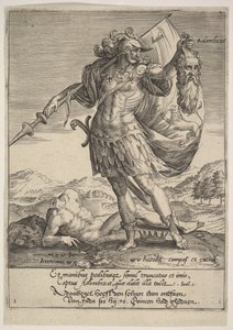 Judá con la Cabeza de Adonibezek, de Willem van Haecht, Tyrannorum proemia, 1578