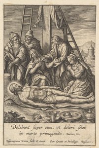 La lamentación, antes de 1619 de Hieronymous Wierix