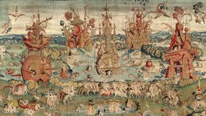El jardín de las delicias. ca. 1560 (tapiz) de Hieronymus (after) Bosch