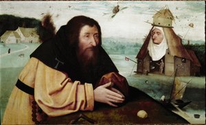 La tentación de San Antonio de Hieronymus (after) Bosch
