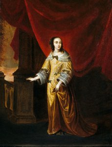 Retrato de una dama (óleo sobre lienzo) de Hieronymus (circle of) Janssens
