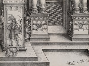 Parte Inferior de la Entrada al Portal Derecho Die Porten des Adels, y el Exterior Ri, 1515