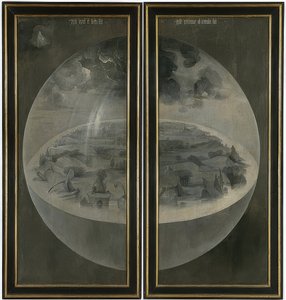 El jardín de las delicias. Tríptico, reverso: La creación de Hieronymus Bosch