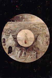 San Juan Evangelista en Patmos (reverso). La Pasión de Cristo, c. 1505