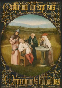 La cura de la locura, c.1494 de Hieronymus Bosch
