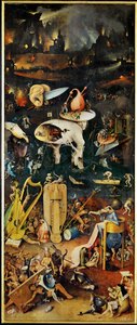 El jardín de las delicias, tríptico, panel derecho ... (pintura sobre madera) de Hieronymus Bosch