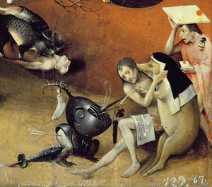 El jardín de las delicias, c.1500 (detalle) de Hieronymus Bosch