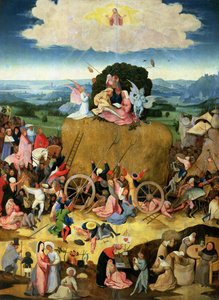 El carro de heno: panel central del tríptico, c.1500 de Hieronymus Bosch