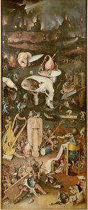 El Infierno (panel derecho del Jardín de las Delicias) de Hieronymus Bosch