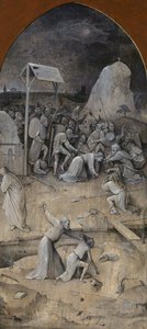 La tentación de San Antonio. Tríptico, reverso: La captura de Cristo, 1500-1501