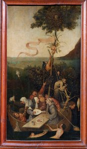 El barco de los locos, c.1500 (pintura sobre madera) de Hieronymus Bosch