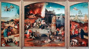 Tríptico de la Tentación de San Antonio, c1480-1516 de Hieronymus Bosch