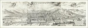 Vista de Florencia de 1557 por Hieronymus Cock, publicada en 1601 por Paul van der Houve de Hieronymus Cock