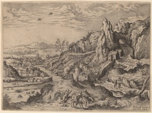 El sacrificio de Abraham de Hieronymus Cock