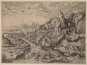 El sacrificio de Abraham de Hieronymus Cock