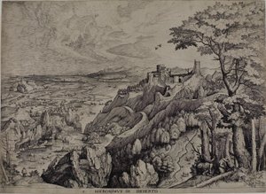 San Jerónimo en el desierto de Hieronymus Cock