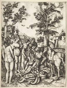 El juicio de Paris de Hieronymus Hopfer