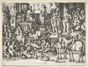 El poder del amor, o, Adoración de Luna de Hieronymus Hopfer